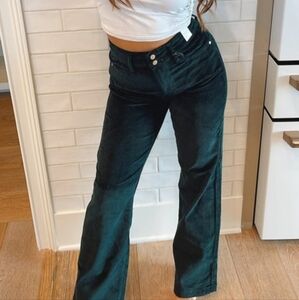Emerald Green Corduroy Judy Blue Pants
